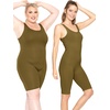image:imageSTRETCH IS COMFORT Teamwear Womens Regular and Plus Size Cotton Tank UnitardOlive Green