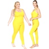 image:imageSTRETCH IS COMFORT Teamwear Womens Regular and Plus Size Cotton Tank UnitardYellow