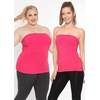 image:imageSTRETCH IS COMFORT Tube Tops for Women Cotton Bandeau Top White Tube Top  Soft stretch blend elongated coverage layering under jackets plus size tube top black tube top strapless tops for womenHot Pink