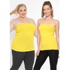 image:imageSTRETCH IS COMFORT Tube Tops for Women Cotton Bandeau Top White Tube Top  Soft stretch blend elongated coverage layering under jackets plus size tube top black tube top strapless tops for womenYellow