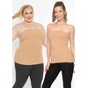 image:imageSTRETCH IS COMFORT Tube Tops for Women Cotton Bandeau Top White Tube Top  Soft stretch blend elongated coverage layering under jackets plus size tube top black tube top strapless tops for womenBeige