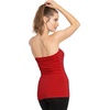 image:imageSTRETCH IS COMFORT Tube Tops for Women Cotton Bandeau Top White Tube Top  Soft stretch blend elongated coverage layering under jackets plus size tube top black tube top strapless tops for womenRed