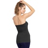 image:imageSTRETCH IS COMFORT Tube Tops for Women Cotton Bandeau Top White Tube Top  Soft stretch blend elongated coverage layering under jackets plus size tube top black tube top strapless tops for womenBlack