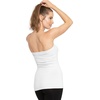 image:imageSTRETCH IS COMFORT Tube Tops for Women Cotton Bandeau Top White Tube Top  Soft stretch blend elongated coverage layering under jackets plus size tube top black tube top strapless tops for womenWhite 2 Pack
