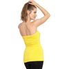 image:imageSTRETCH IS COMFORT Tube Tops for Women Cotton Bandeau Top White Tube Top  Soft stretch blend elongated coverage layering under jackets plus size tube top black tube top strapless tops for womenYellow