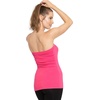 image:imageSTRETCH IS COMFORT Tube Tops for Women Cotton Bandeau Top White Tube Top  Soft stretch blend elongated coverage layering under jackets plus size tube top black tube top strapless tops for womenHot Pink