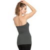 image:imageSTRETCH IS COMFORT Tube Tops for Women Cotton Bandeau Top White Tube Top  Soft stretch blend elongated coverage layering under jackets plus size tube top black tube top strapless tops for womenCharcoal Gray