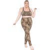 image:imageSTRETCH IS COMFORT Womens and Plus Size Oh So Soft Full and Knee Length Leggings  Basic Essentials  Small to 7XBrown Cheetah