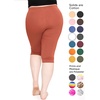 image:imageSTRETCH IS COMFORT Womens and Plus Size Oh So Soft Full and Knee Length Leggings  Basic Essentials  Small to 7XRust