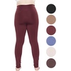 image:imageSTRETCH IS COMFORT Womens and Plus Size Ultra Flex Leggings  Knee amp AnkleBurgundy
