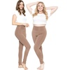 image:imageSTRETCH IS COMFORT Womens and Plus Size Ultra Flex Leggings  Knee amp AnkleMocha