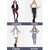image:imageSTRETCH IS COMFORT Womens and Plus Size Ultra Flex Leggings  Knee amp AnkleMocha