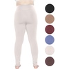 image:imageSTRETCH IS COMFORT Womens and Plus Size Ultra Flex Leggings  Knee amp AnkleOffwhite