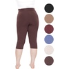 image:imageSTRETCH IS COMFORT Womens and Plus Size Ultra Flex Leggings  Knee amp AnkleSienna Brown