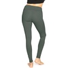 image:imageWomens Cotton Leggings Full Length Ankle and Knee Yoga Pants Foldover Waist Stretch Leggings Plus Size S5X Soft BreathableCharcoal Gray