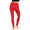 image:imageWomens Cotton Leggings Full Length Ankle and Knee Yoga Pants Foldover Waist Stretch Leggings Plus Size S5X Soft BreathableRed