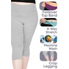 image:imageWomens and Plus Foldover Oh So Soft KneeLength Leggings  Small  3X AdultBlack
