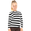 image:imageGirls Long Sleeve Shirts  Soft Crew Neck Top  Short Sleeve  Long Sleeve Shirt Girls Size 2T  16Black White Stripes