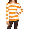Orange White Stripes