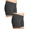 image:imageSTRETCH IS COMFORT Dance Shorts for Girls Gymnastics Shorts Black Spandex  80 nylon 20 stretch fabric 1 inch elastic waist tumbling volleyball under dresses machine washable girls dance shortsBlack