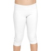image:imageSTRETCH IS COMFORT Girls Capri Leggings Knee Length Kids Pants Size 416  Soft silky stretch pullon elastic waist under dresses cool weather school play Girls Leggings licras para niasWhite