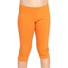 image:imageSTRETCH IS COMFORT Girls Capri Leggings Knee Length Kids Pants Size 416  Soft silky stretch pullon elastic waist under dresses cool weather school play Girls Leggings licras para niasOrange