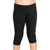 image:imageSTRETCH IS COMFORT Girls Capri Leggings Knee Length Kids Pants Size 416  Soft silky stretch pullon elastic waist under dresses cool weather school play Girls Leggings licras para niasBlack