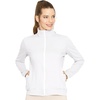 image:imageSTRETCH IS COMFORT Girls and Womens Zip Up Jacket  Cadet Warm Up with Pockets  Sun Shirt Women Summer Jacket For WomenWhite