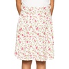 image:imageSTRETCH IS COMFORT Skirt for Girls Flowy Midi Knee amp Ankle Length with Pockets with Ruched Waistband  Black Skirt for GirlsPink Rose Vine