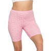 image:imageSTRETCH IS COMFORT Womens Biker Shorts Plus Size Cotton Spandex  Gym Work Out Sports Recreation Bike Running Shorts WomenPink Daisies