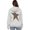 image:imageSTRETCH IS COMFORT Womens and Plus Side Soft Hoodie with Extra Side Seam Zippered Pocket  Cozy and Functional  S5XLeopard Star Heather