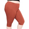 image:imageSTRETCH IS COMFORT Womens and Plus Size Oh So Soft Full and Knee Length Leggings  Basic Essentials  Small to 7XRust