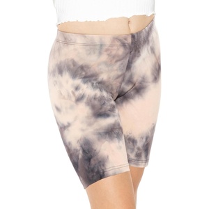 image:imageGirls Bike Shorts Girls Volleyball Shorts for Dance Gymnastics Cheer Yoga Kids Athletic Cotton Spandex Cartwheel ReadyNavy Tie Dye