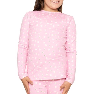 image:imageGirls Long Sleeve Shirts  Soft Crew Neck Top  Short Sleeve  Long Sleeve Shirt Girls Size 2T  16Pink Daisy