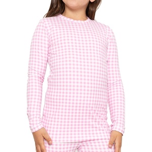 image:imageGirls Long Sleeve Shirts  Soft Crew Neck Top  Short Sleeve  Long Sleeve Shirt Girls Size 2T  16Pink Gingham