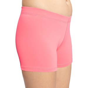 image:imageSTRETCH IS COMFORT Dance Shorts for Girls Gymnastics Shorts Black Spandex  80 nylon 20 stretch fabric 1 inch elastic waist tumbling volleyball under dresses machine washable girls dance shortsCoral
