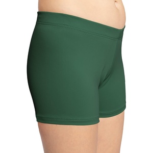 image:imageSTRETCH IS COMFORT Dance Shorts for Girls Gymnastics Shorts Black Spandex  80 nylon 20 stretch fabric 1 inch elastic waist tumbling volleyball under dresses machine washable girls dance shortsHunter Green