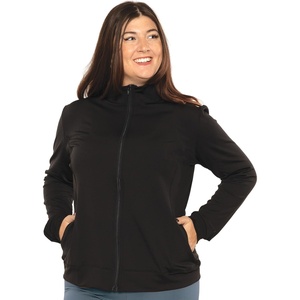 image:imageSTRETCH IS COMFORT Girls and Womens Zip Up Jacket  Cadet Warm Up with Pockets  Sun Shirt Women Summer Jacket For WomenBlack Techno
