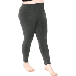 image:imageSTRETCH IS COMFORT Oh So Soft Plus Size Capri Leggings for Women  Knee Length or Full Length Black Capri Leggings for WomenCharcoal Gray