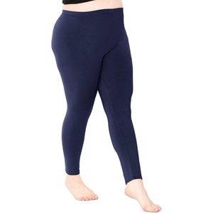 image:imageSTRETCH IS COMFORT Oh So Soft Plus Size Capri Leggings for Women  Knee Length or Full Length Black Capri Leggings for WomenNavy Blue