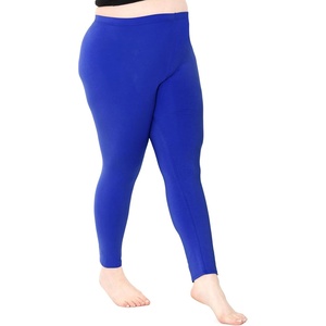 image:imageSTRETCH IS COMFORT Oh So Soft Plus Size Capri Leggings for Women  Knee Length or Full Length Black Capri Leggings for WomenRoyal Blue