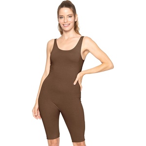 image:imageSTRETCH IS COMFORT Teamwear Womens Regular and Plus Size Cotton Tank UnitardBrown