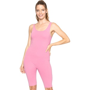 image:imageSTRETCH IS COMFORT Teamwear Womens Regular and Plus Size Cotton Tank UnitardLight Pink
