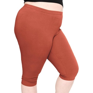 image:imageSTRETCH IS COMFORT Womens and Plus Size Oh So Soft Full and Knee Length Leggings  Basic Essentials  Small to 7XRust