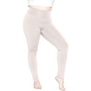 image:imageSTRETCH IS COMFORT Womens and Plus Size Ultra Flex Leggings  Knee amp AnkleOffwhite