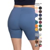 image:imageSTRETCH IS COMFORT Cotton Biker Shorts Women amp Capris Workout Shorts Women  Solids 95 cotton 5 spandex prints 95 poly 5 spandex womens bike shorts running shorts for women black shorts runningLight Navy