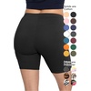 image:imageSTRETCH IS COMFORT Cotton Biker Shorts Women amp Capris Workout Shorts Women  Solids 95 cotton 5 spandex prints 95 poly 5 spandex womens bike shorts running shorts for women black shorts runningBlack