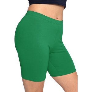 image:imageSTRETCH IS COMFORT Cotton Biker Shorts Women amp Capris Workout Shorts Women  Solids 95 cotton 5 spandex prints 95 poly 5 spandex womens bike shorts running shorts for women black shorts runningKelly Green