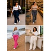 image:imageSTRETCH IS COMFORT Women Plus Size High Waist Ultra Flex Capri and FullLength Bootcut Yoga Pants  Comfy Leggings  XL7XBrigth Pink