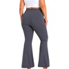 image:imageSTRETCH IS COMFORT Women Plus Size High Waist Ultra Flex Capri and FullLength Bootcut Yoga Pants  Comfy Leggings  XL7XDark Grey